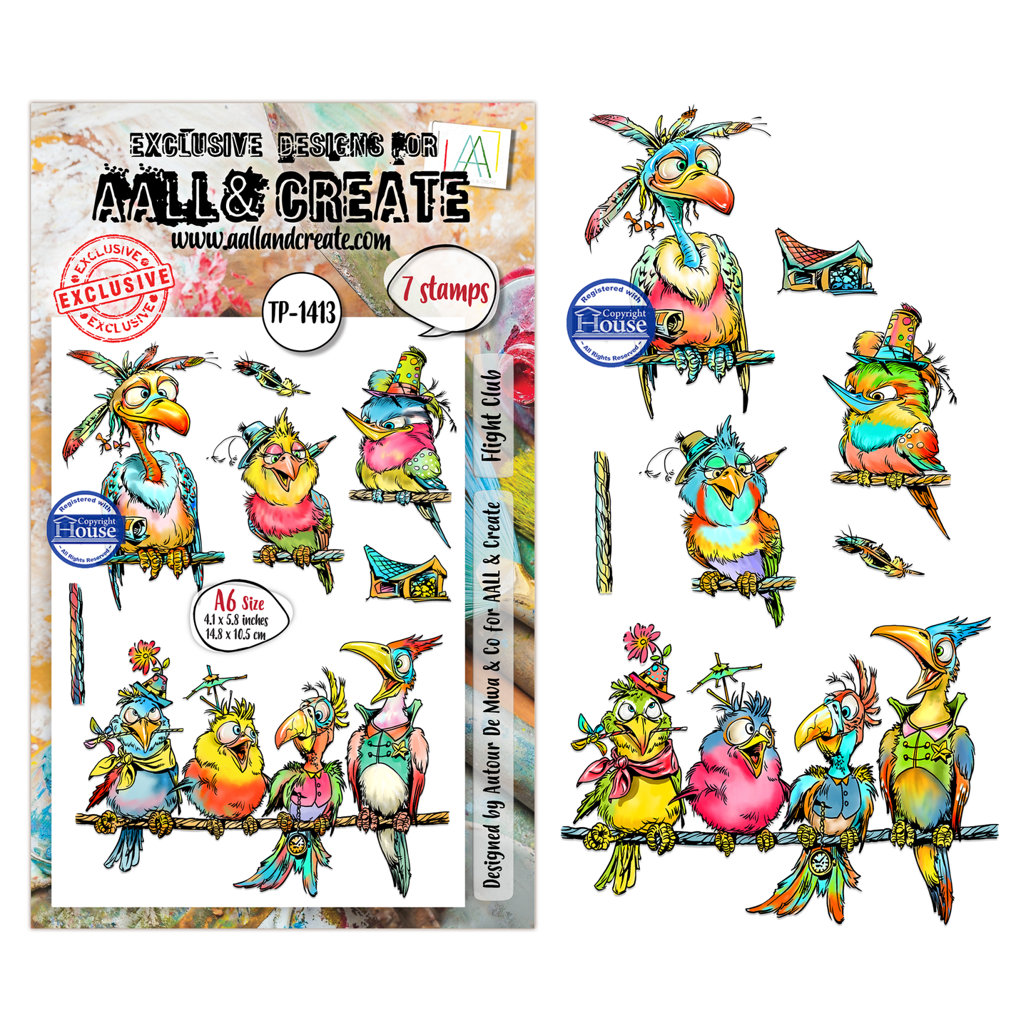 TP-1413 - A6 Stamp Sets - Flight Club