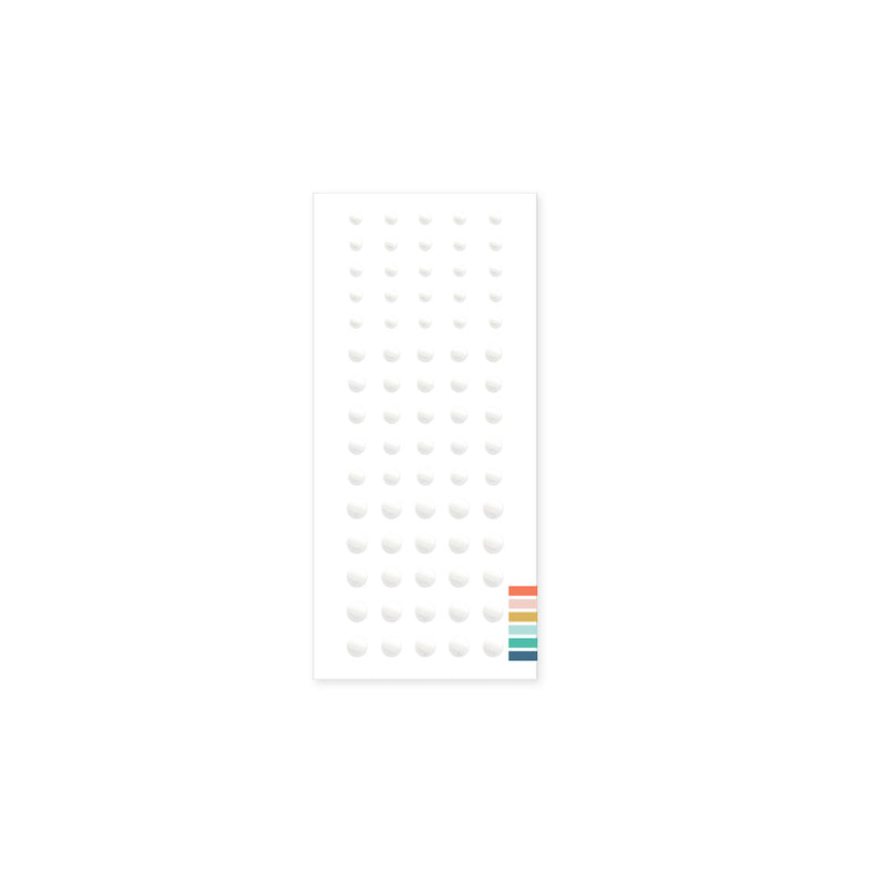 Concord & 9th - White Enamel Dots 11222 Qty 75