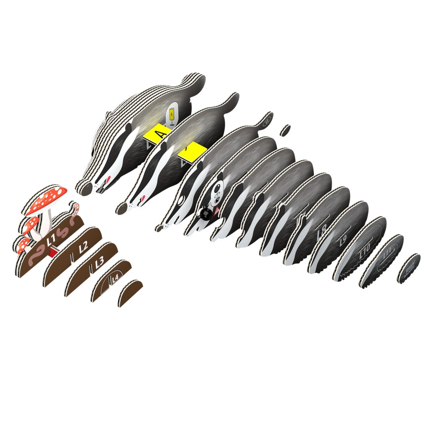 Safari Ltd. - EUGY Badger 3D Puzzle