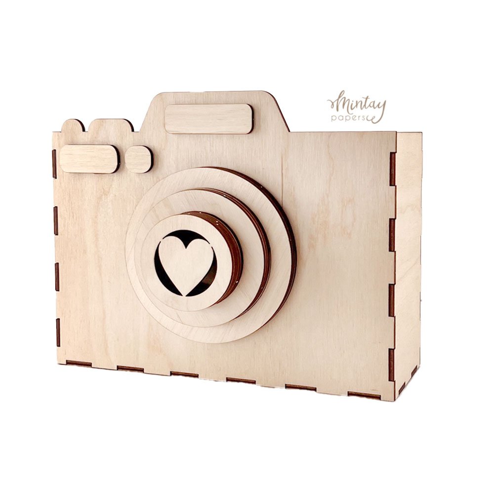 Mintay Camera Box Woodies Premium Plywood Home Decor Wood Box Kit MTWD311