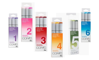 Copic Sketch Color Fusion Marker Sets - Trio