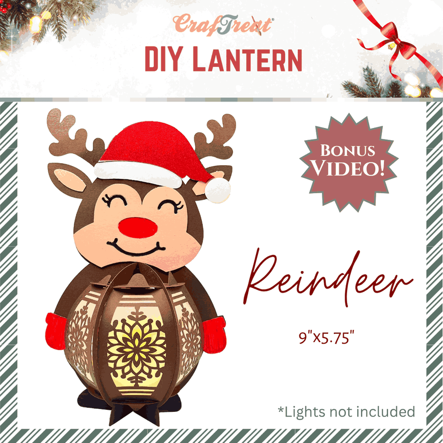 Craftreat DIY Lantern Reindeer