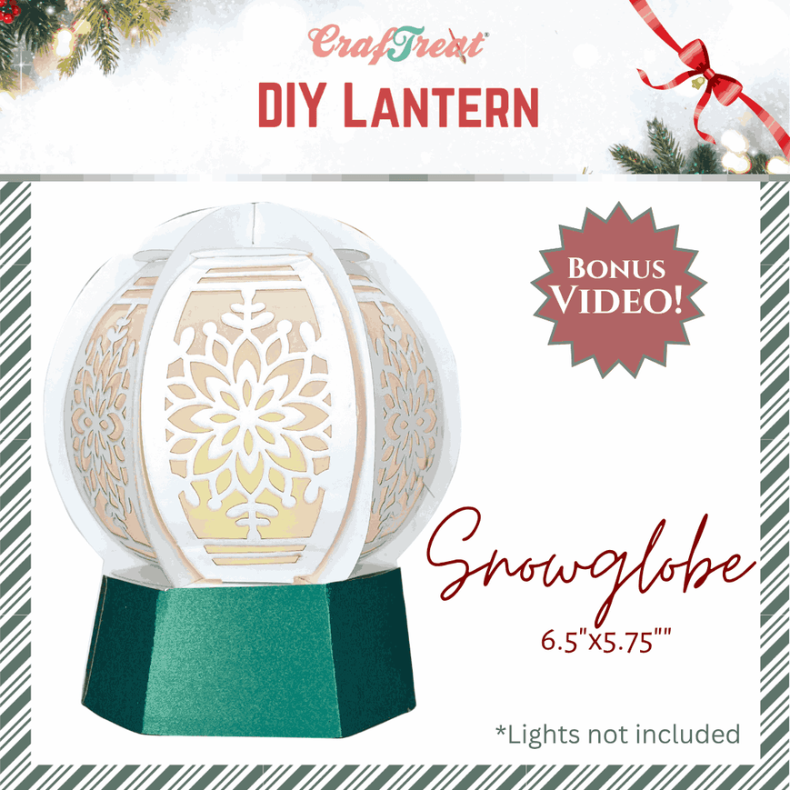 Craftreat DIY Lantern Snowglobe