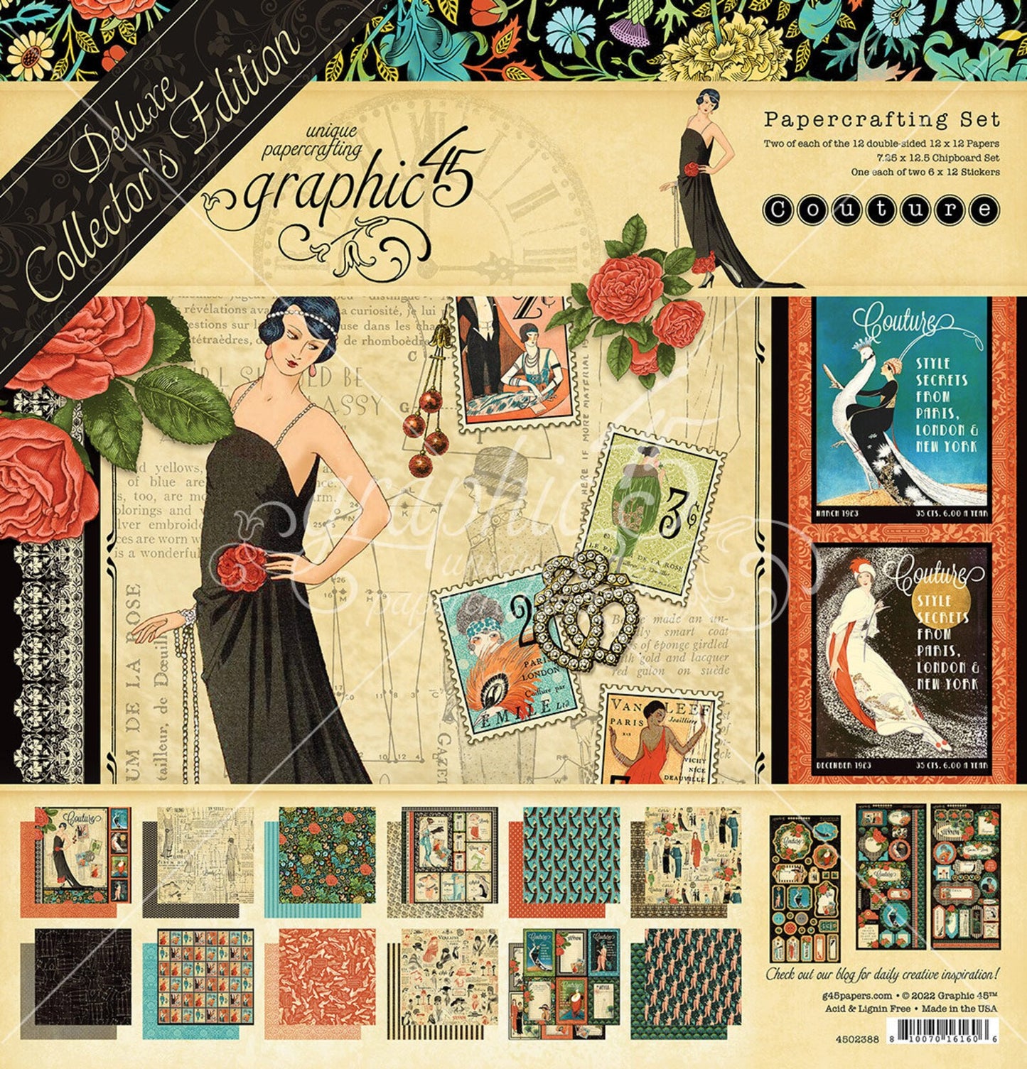 Graphic 45 Couture Collection Papercrafting Set