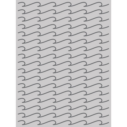 Simple Stories, Beach Waves 6 x 8 stencil