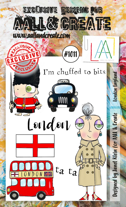 #1011 - A6 Stamp Set - London England