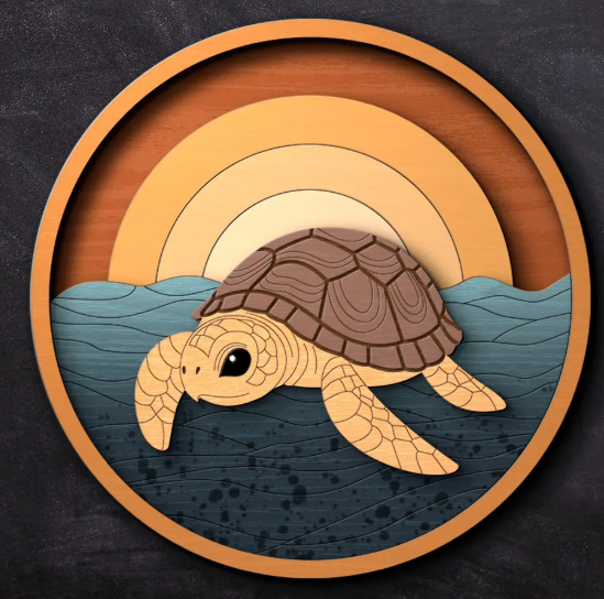 The Craft Witch - Layers of the Wild: Ocean Edition Paint Kit - Turtle
