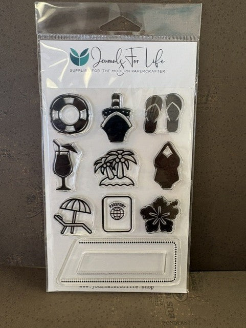 Journals for Life Clear Stamp Beach Life