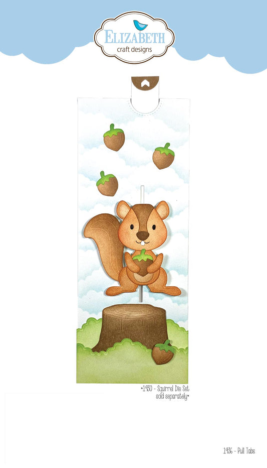 Elizabeth Craft Designs Pull Tabs - 1936 Die Cuts (1930 Squirrel die sold separately)