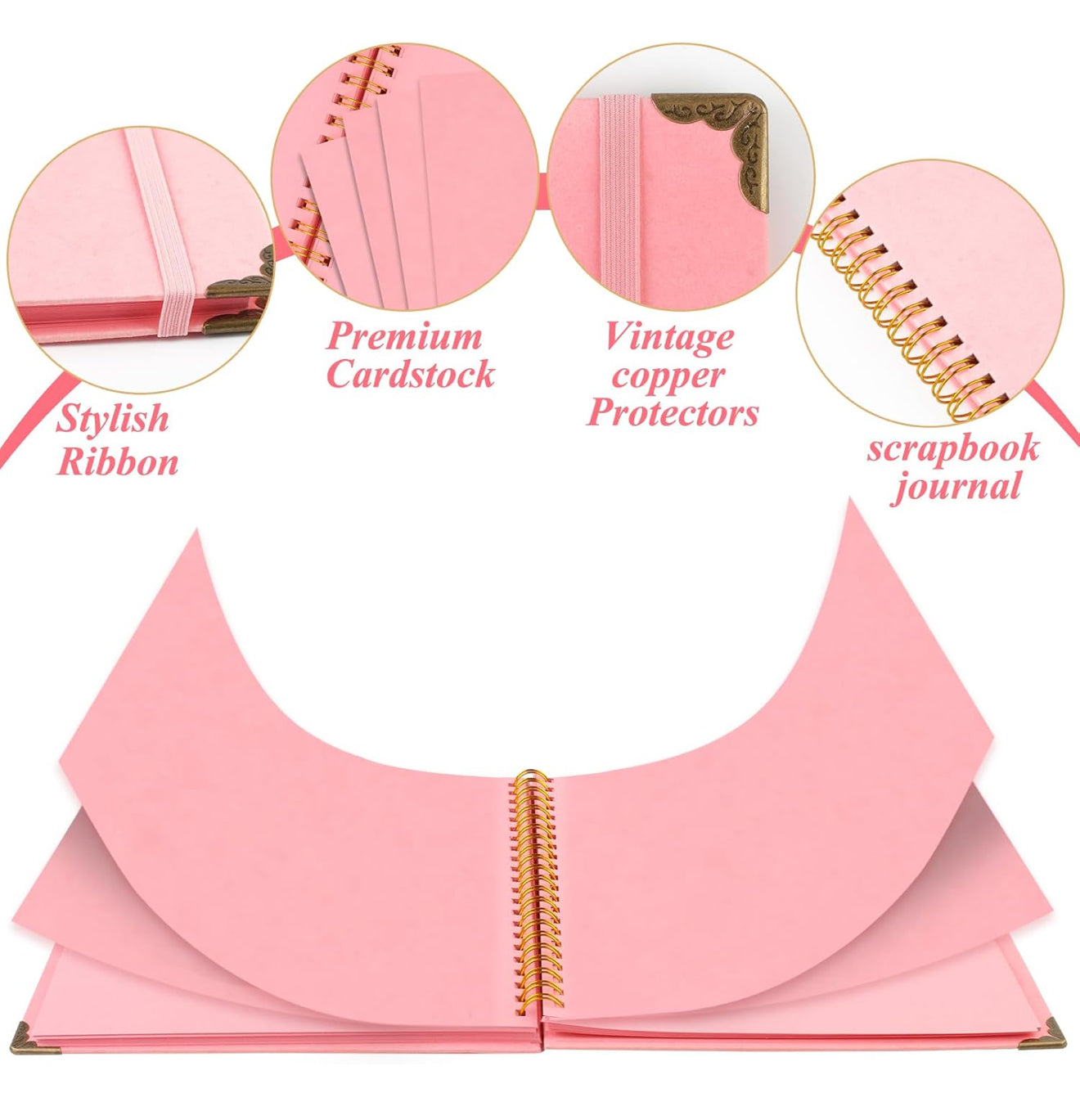 Joyberg 8x8 Scrapbook Album with Elastic Strap