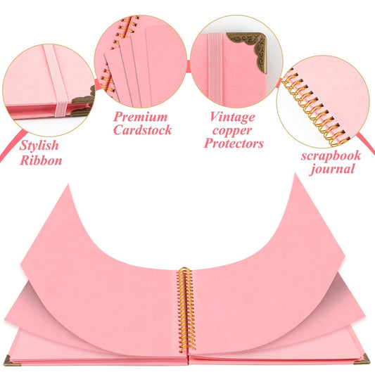 Joyberg 8x8 Scrapbook Album with Elastic Strap