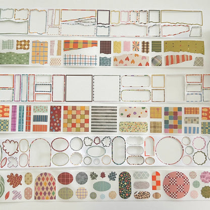 Washi Tape Store - Pre-cut Heritage Snippets Script Tape Set #3