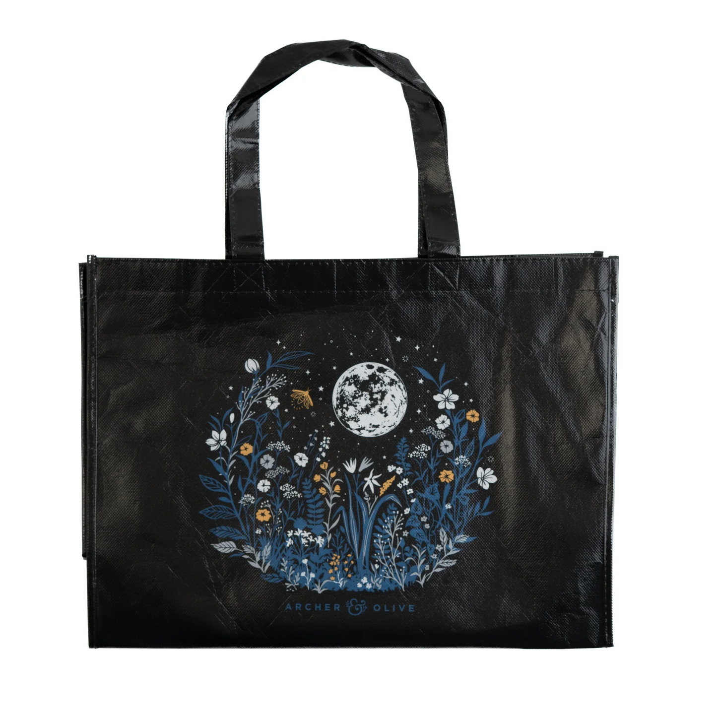 Archer & Olive Night Blooms Reusable Shopping Bag￼