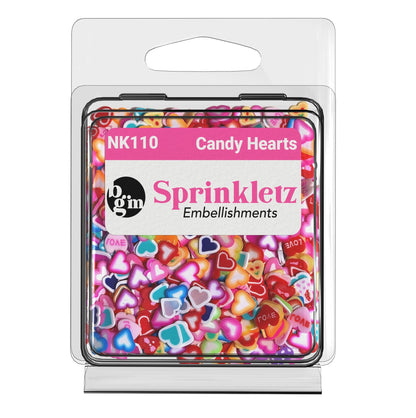 Buttons Galore & More - Candy Hearts Polymer Clay Craft Embellishments