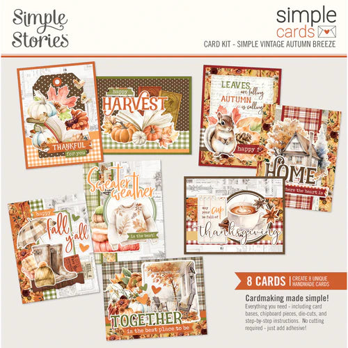 Simple Vintage Autumn Breeze Simple Cards Card Kit - Unit of 6