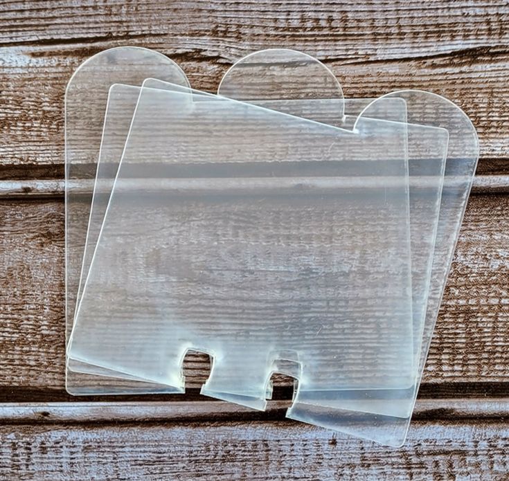 Clear Scraps Rounded Tab Acrylic Dividers 3pk