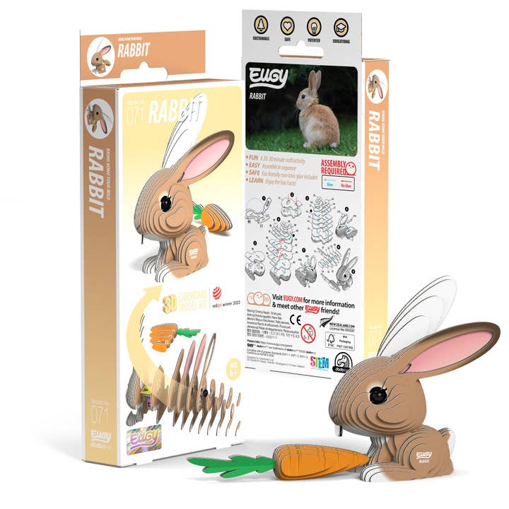 Safari Ltd. - EUGY Rabbit 3D Puzzle