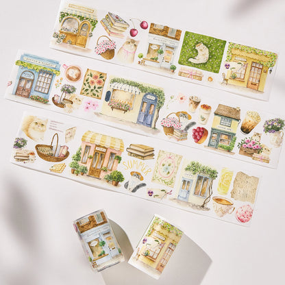 Washi Tape Store - Pre-cut Summer Café Wide PET Tape