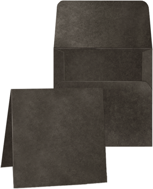 Graphic 45 Cardstock Black Square 5.25 X 5.25 With Envelopes