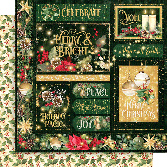 Graphic 45 Merry & Bright 12X12 Collection Pack