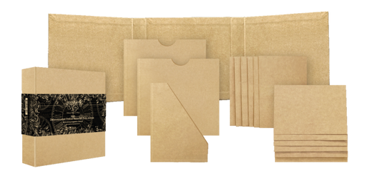 Graphic 45 Staples Trifold Waterfall Folio Album Deconstructed 7.5 X7.5 X1.75