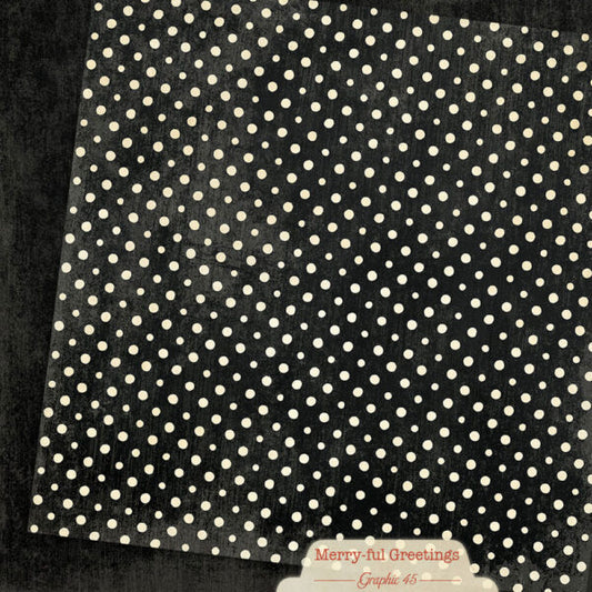 Charcoal Black Patterns & Solids 12×12 Paper