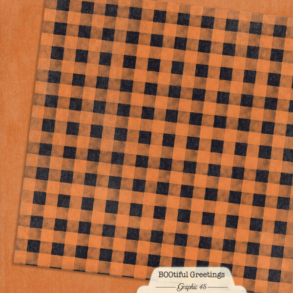 Rusty Orange Patterns & Solids 12×12 Paper
