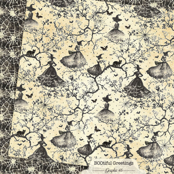 Witchy Spiderwebs 12×12 Paper
