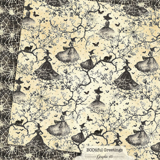 Witchy Spiderwebs 12×12 Paper