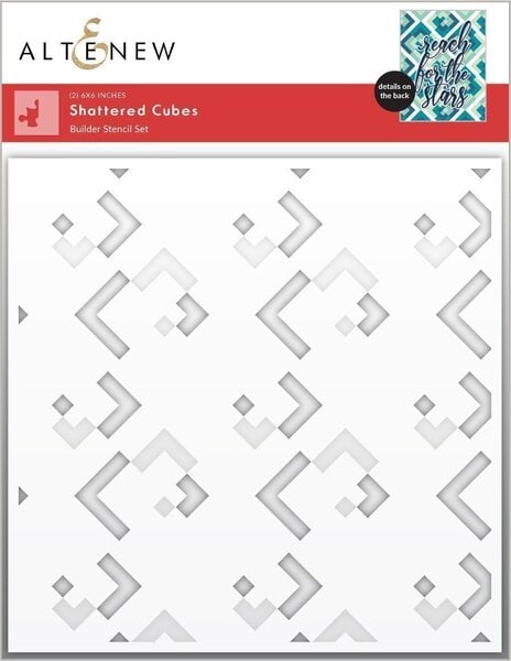 Altenew Shattered Cubes Layering Stencils ALT6526