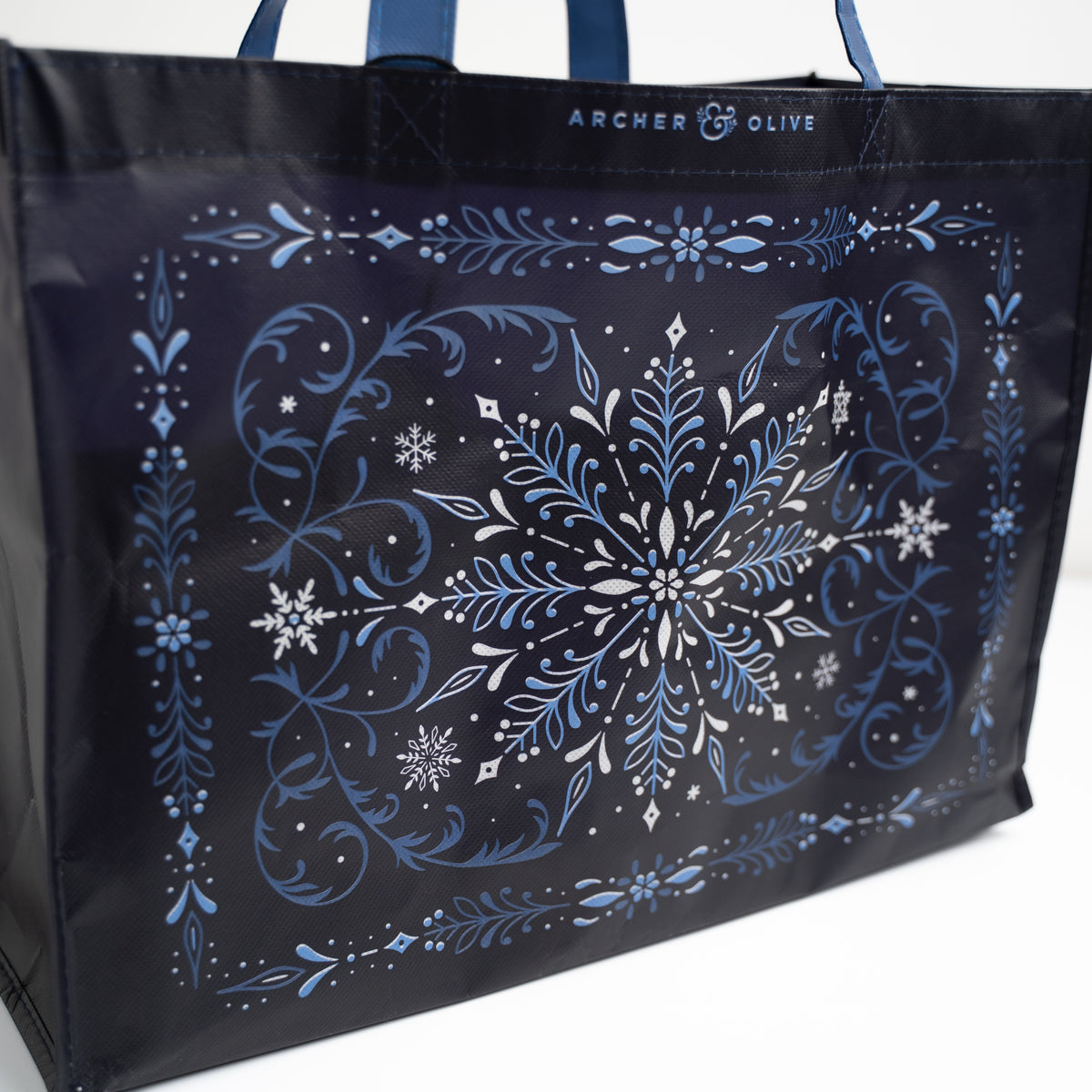 Archer & Olive Snowflake Tote Bag