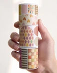 Washi Tape Store - Pre-cut Heritage Snippets Script Tape Set #2