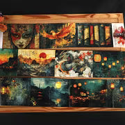 Washi Tape - 80mm*209cm Vintage Far East Lantern Landscape