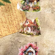 PET Tape - 80mm*200cm Vintage Spring Plant Flower House