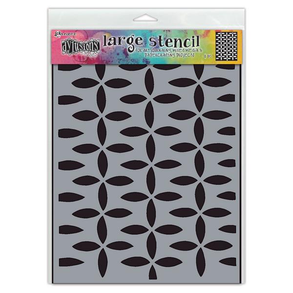 Ranger Ink Dylusions Large Stencil Retro Grids, Large