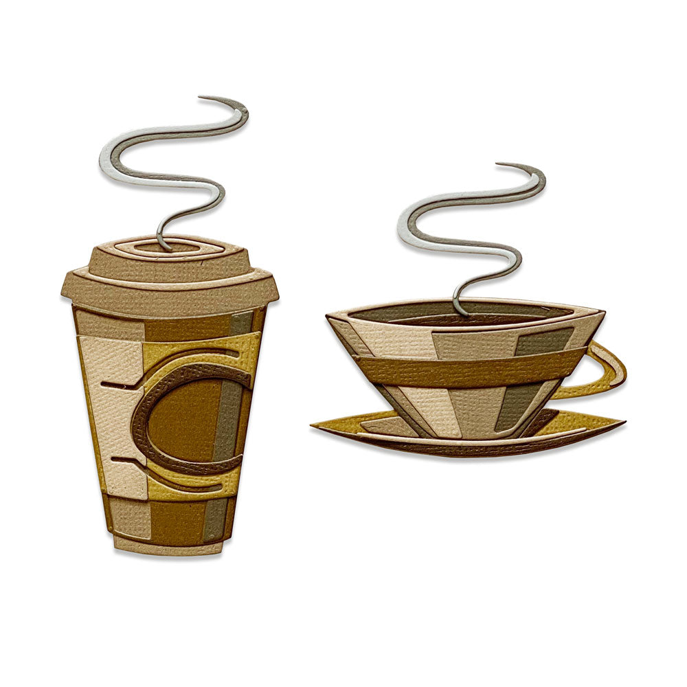 Sizzix Tim Holtz Café Colorize Coffee Thinlets Die Cuts 665212