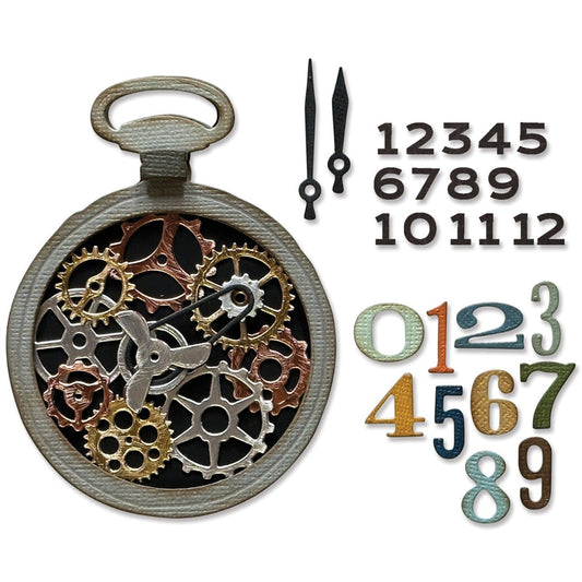 Sizzix Tim Holtz Volt Watch Gears Thinlets Die Cuts 666603