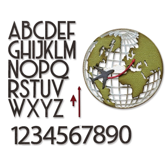 Sizzix Tim Holtz Volt World Travel Thinlets Die Cuts 666606