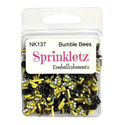 Buttons Galore & More - Bumble Bees Polymer Clay Craft Embellishments