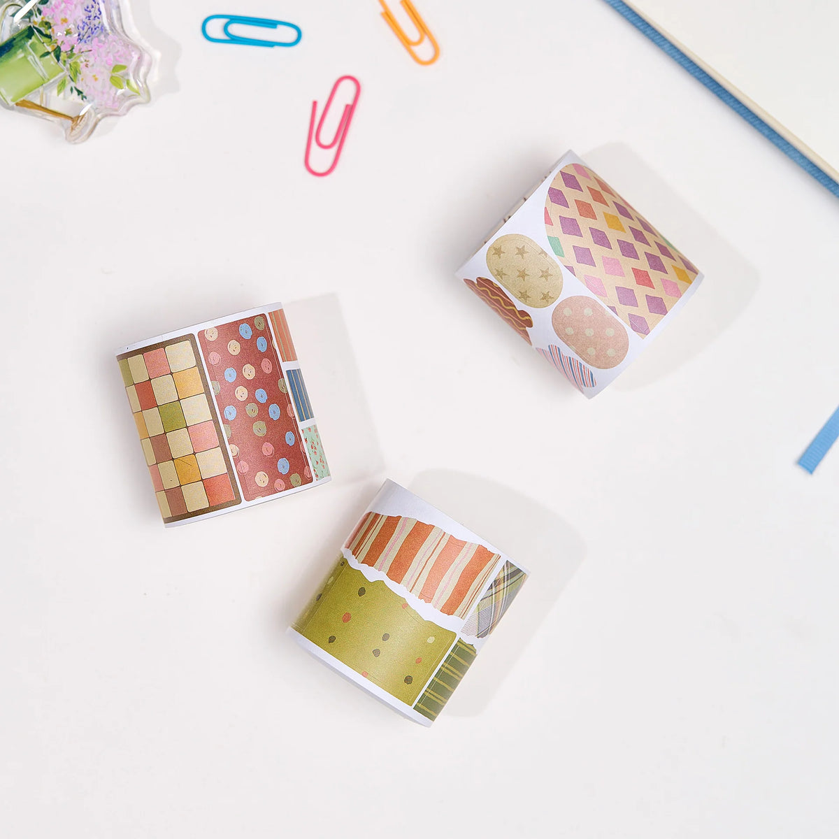 Washi Tape Store - Pre-cut Heritage Snippets Script Tape Set #3