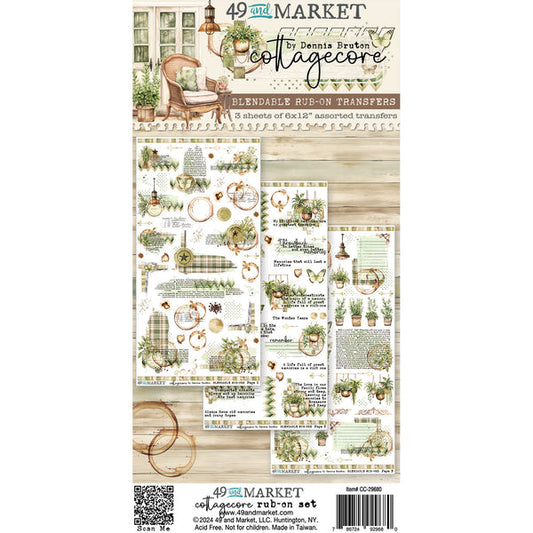 49 and Market Cottagecore Blendable Rub-On transfers