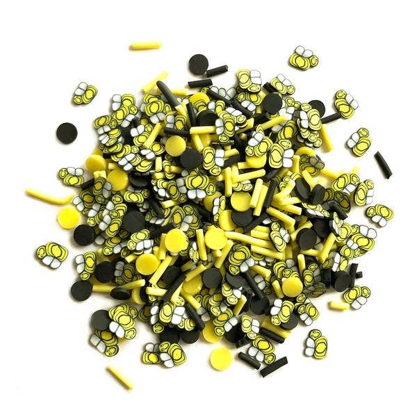 Buttons Galore & More - Bumble Bees Polymer Clay Craft Embellishments