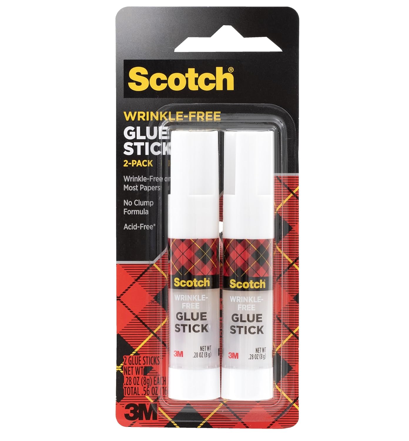 Scotch Brand Scotch Wrinkle Free Glue Stick 2 pack
