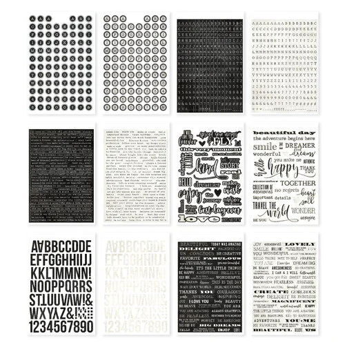SIMPLE VINTAGE ESSENTIALS - LETTERS & LABELS STICKER BOOK
