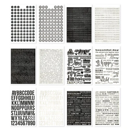SIMPLE VINTAGE ESSENTIALS - LETTERS & LABELS STICKER BOOK