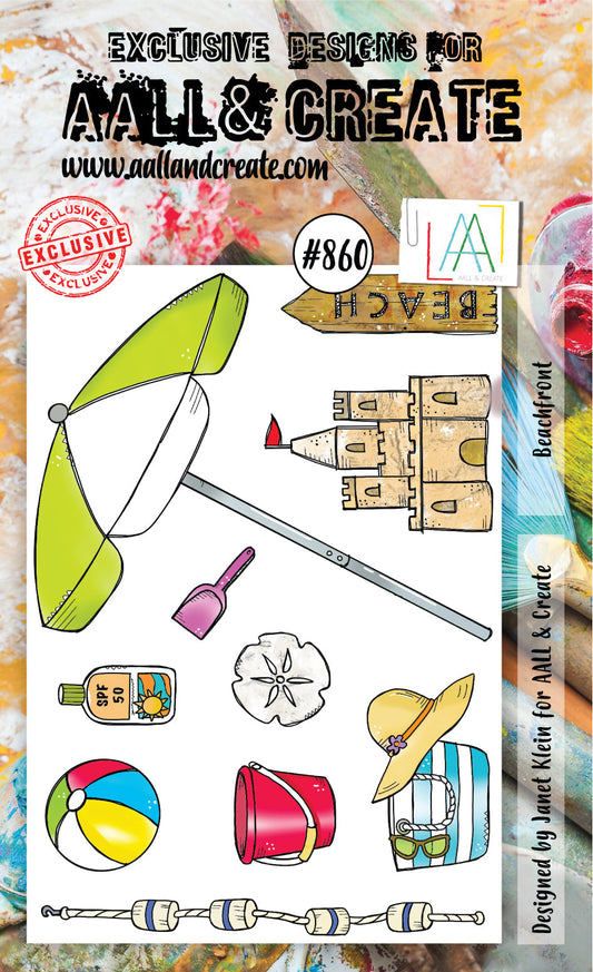 #860 - A6 Clear Stamp Set - Beachfront