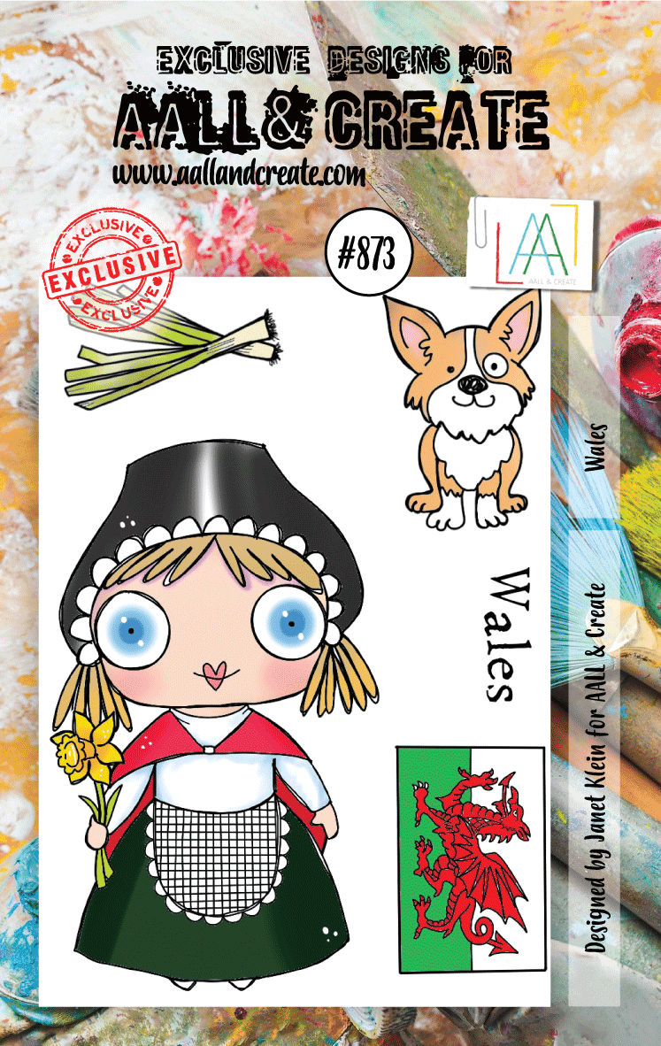 #873 - A7 Clear Stamp Set - Wales
