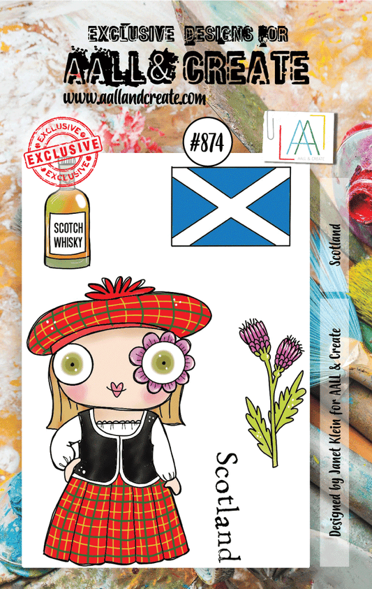 #874 - A7 Clear Stamp Set - Scotland
