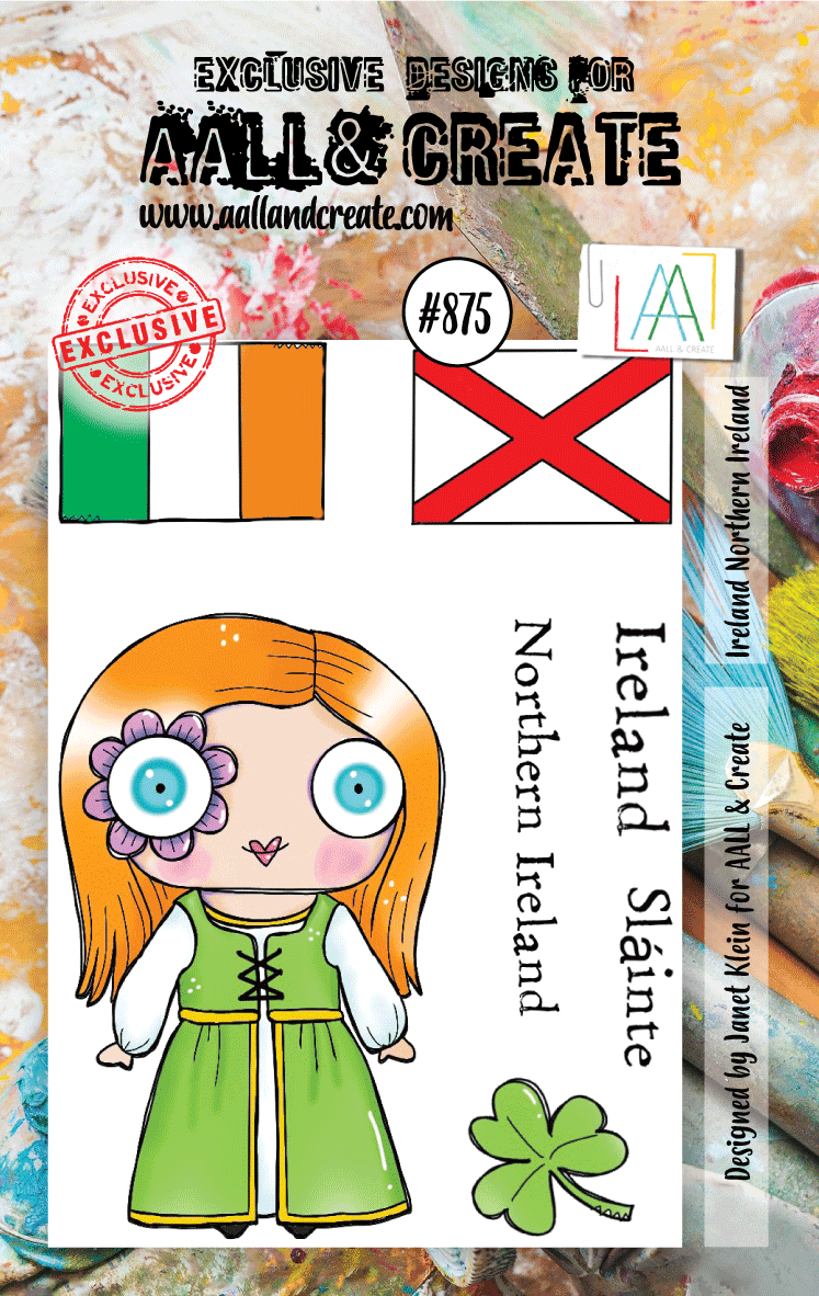 #875 - A7 Clear Stamp Set - Ireland Northern Ireland