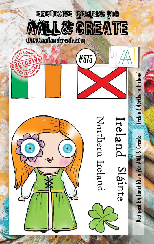 #875 - A7 Clear Stamp Set - Ireland Northern Ireland